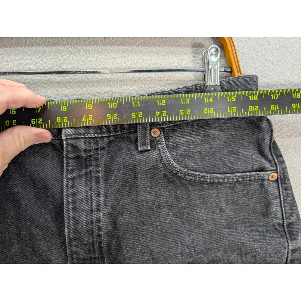 Vintage Levi's 550 Relaxed Fit Denim Cutoff Shorts Men's 36 Black Cotton Classic